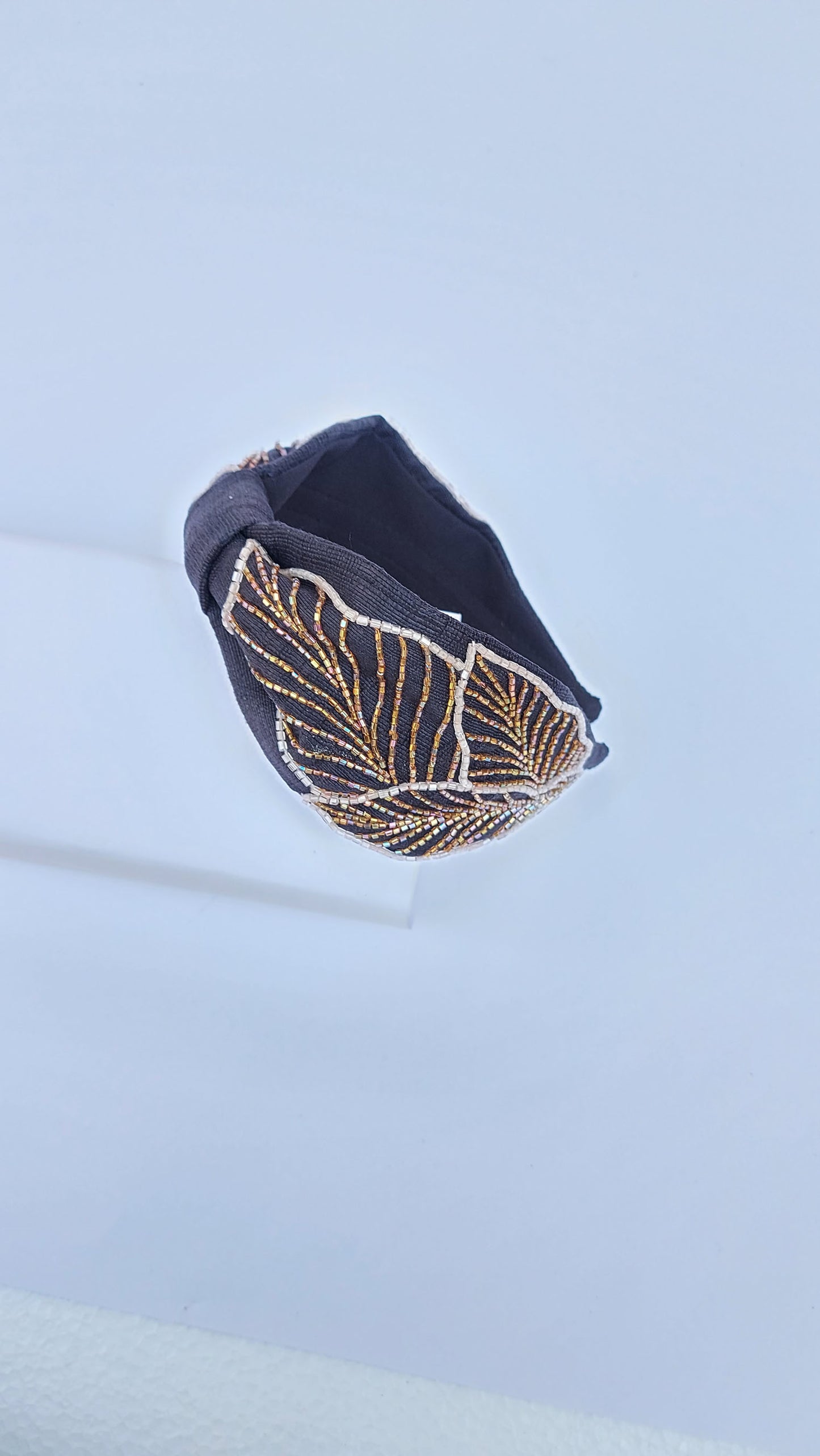 Whispering Strands In Black Hairband | Palm
