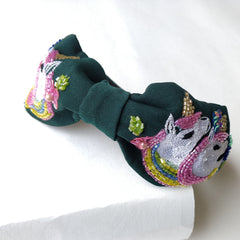Green Double Unicorn Hairband