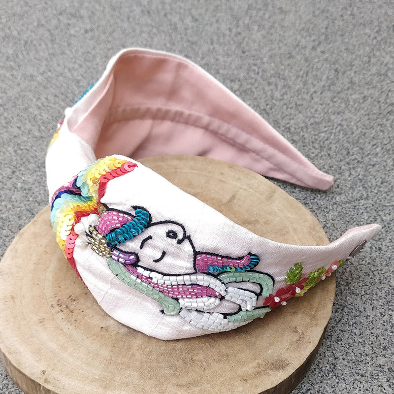 Pink Rainbow Unicorn Hairband