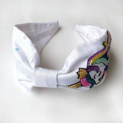 White Unicorn Hairband