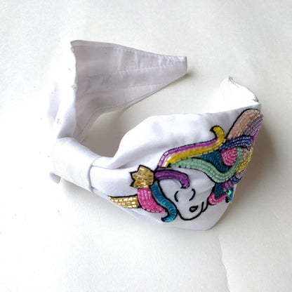 White Unicorn Hairband