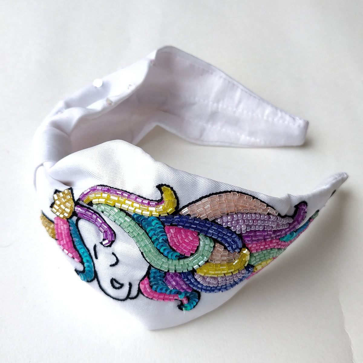 White Unicorn Hairband