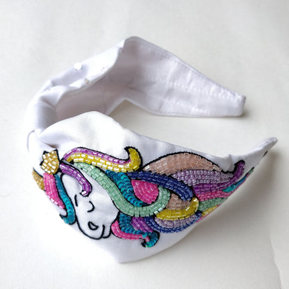 White Unicorn Hairband