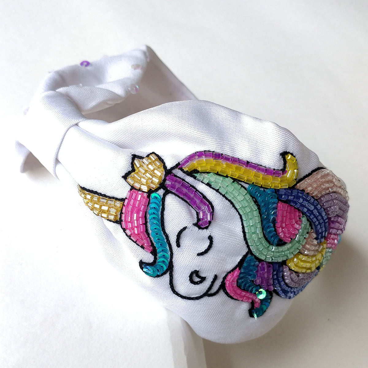 White Unicorn Hairband