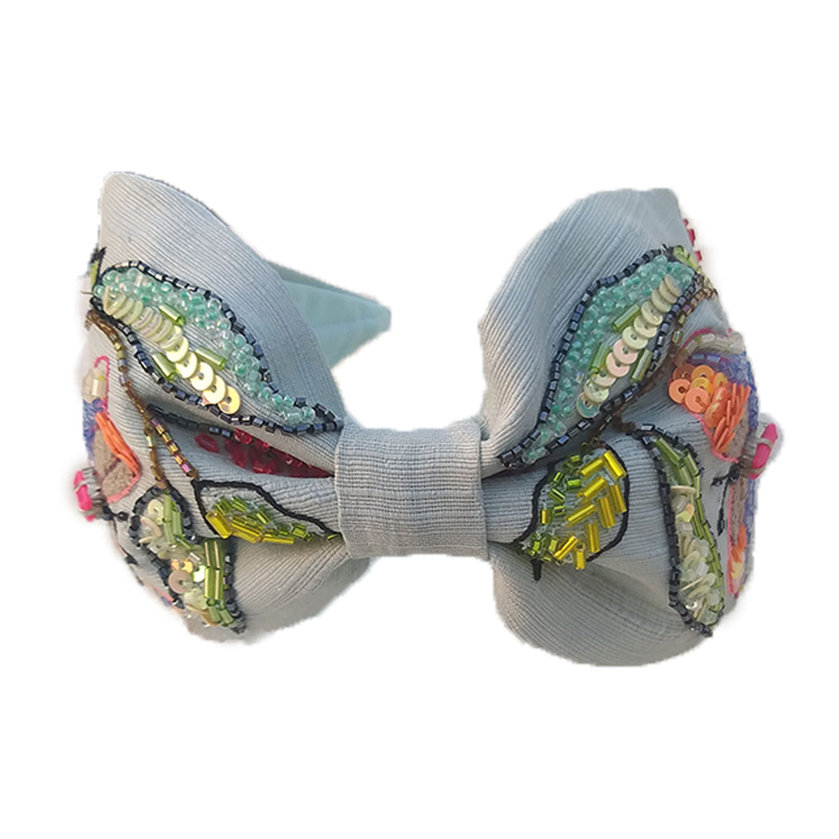 Butterfly On Green Leaves Hairband
