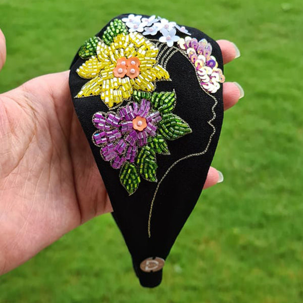 Green Flower Girl Hairband