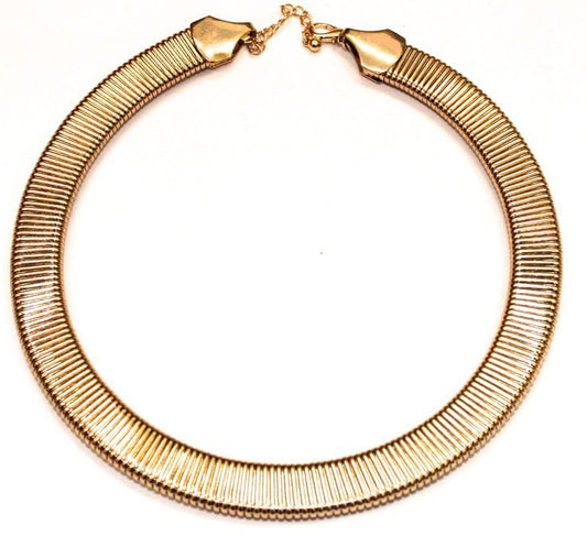 Bold Gold Snake Chain Choker