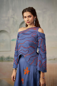 Sapphire Blue Contemporary Set