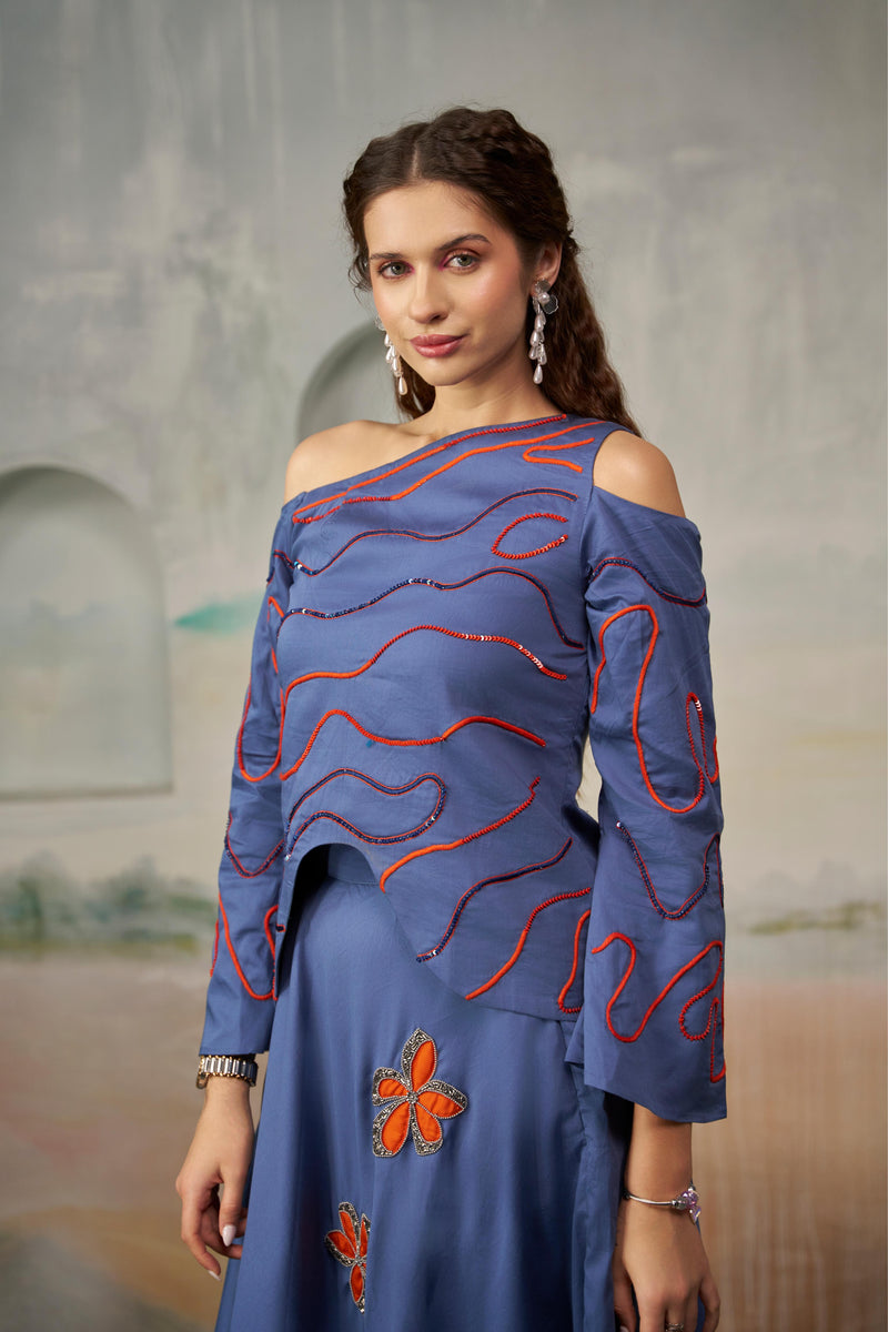Sapphire Blue Contemporary Set