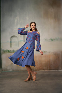 Sapphire Blue Contemporary Set