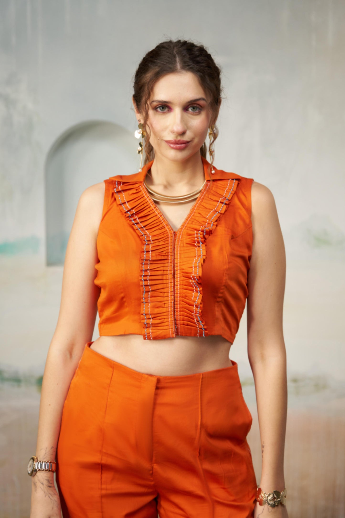 Vibrant Orange Co-ord Set