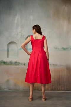 Bold Red Statement Dress