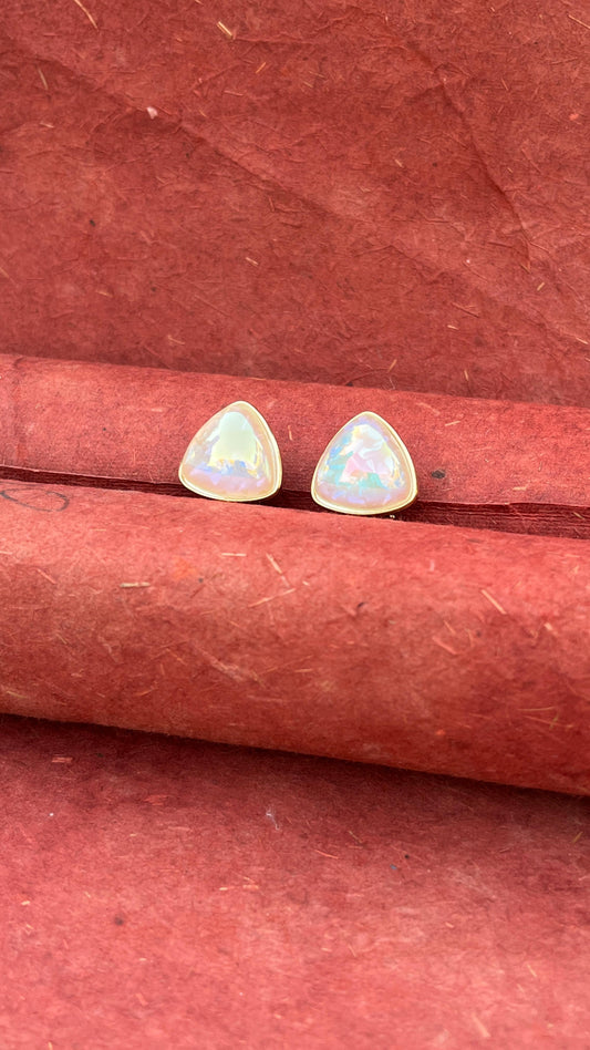 Pear CZ Stud Earrings