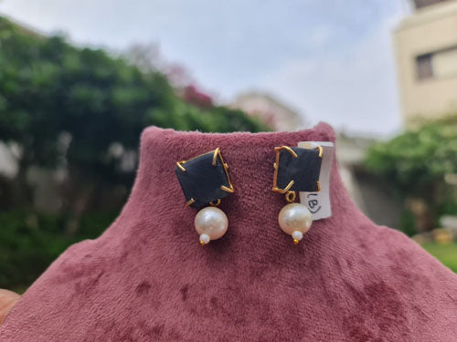 Ethereal Harmony Black Studs