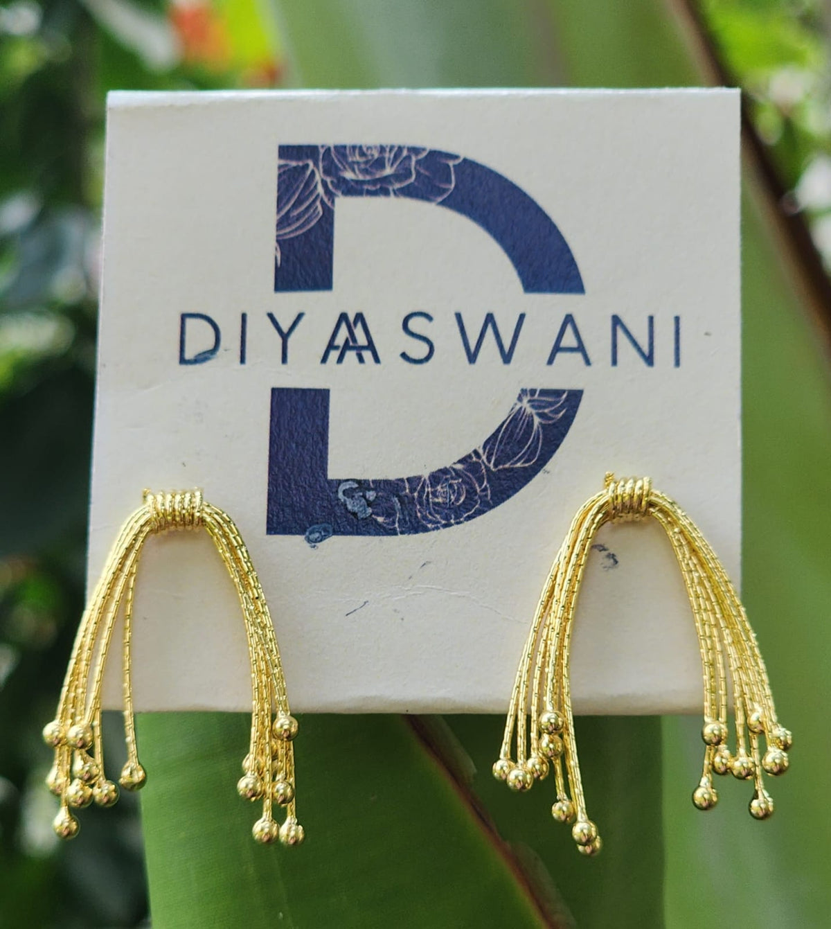 Golden Tassel Earrings
