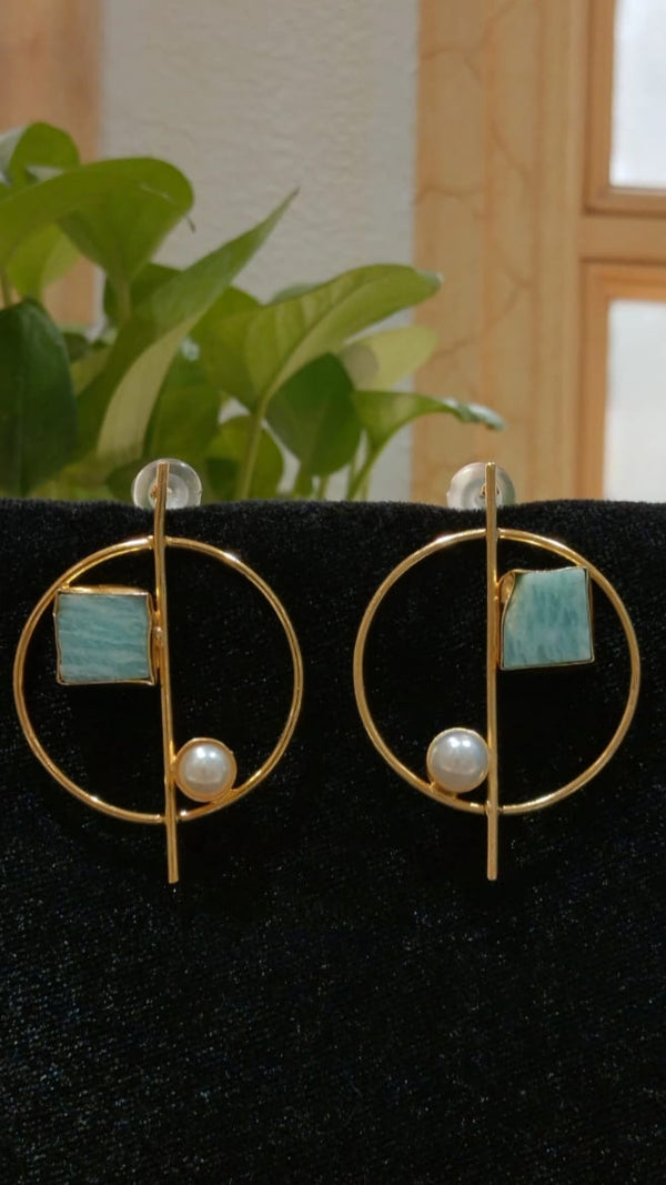 Modern Mystic Blue Earrings