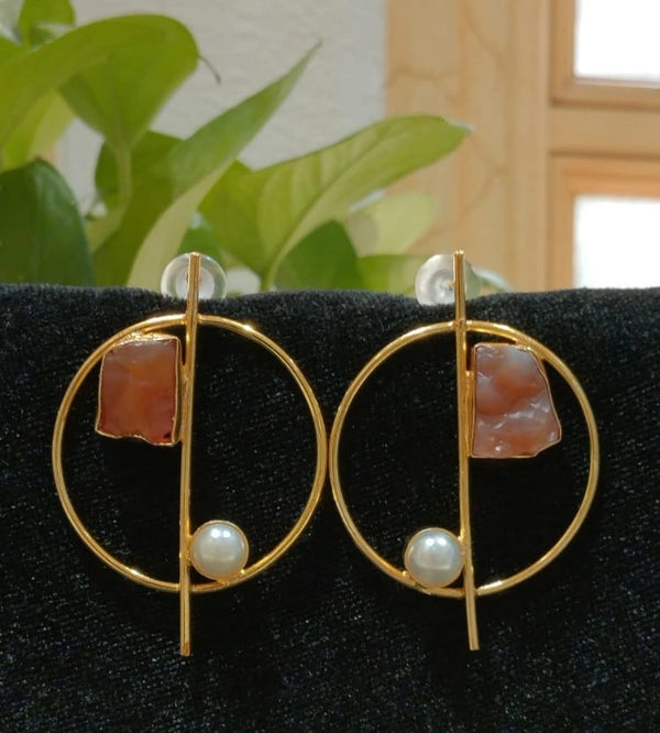 Modern Mystic Orange Earrings