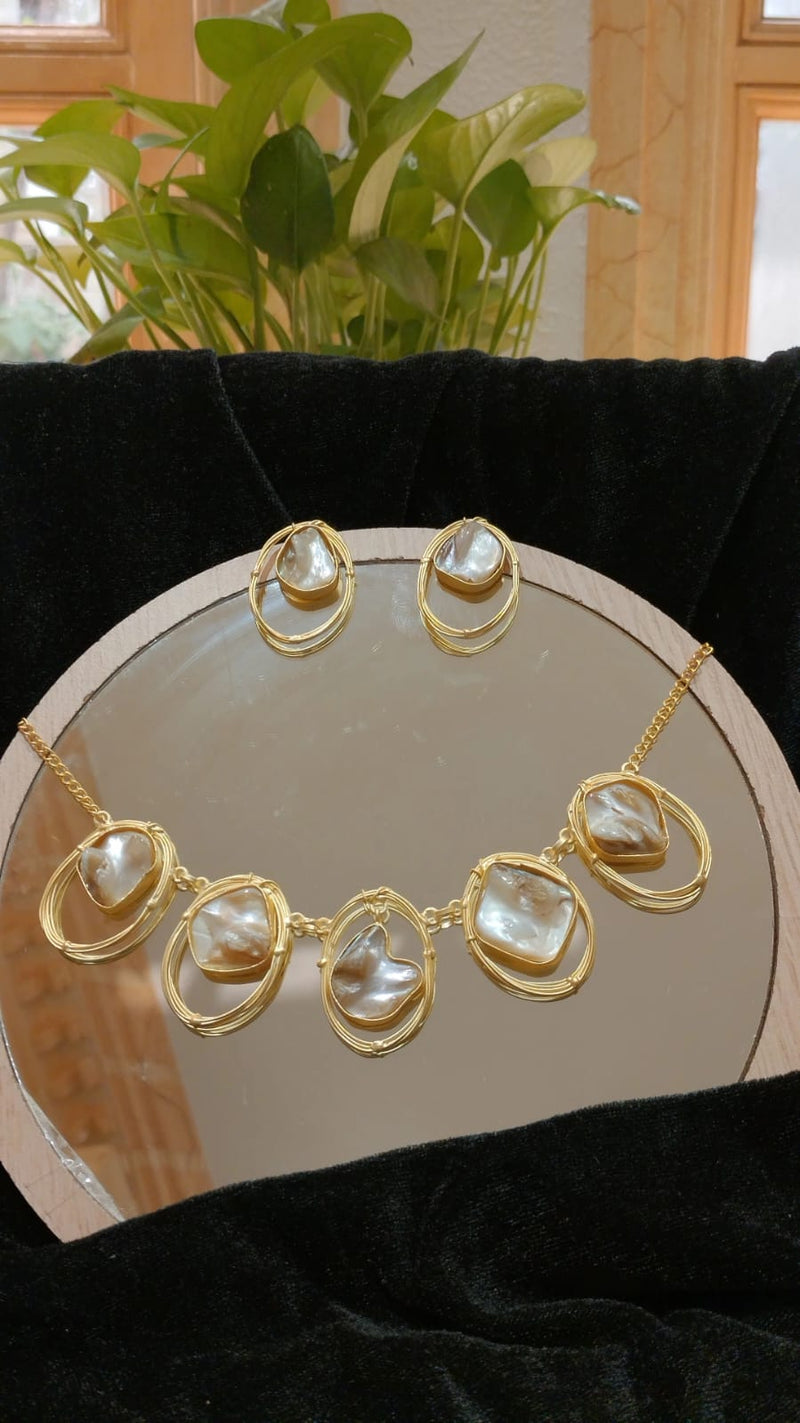 Moonstone Necklace Set