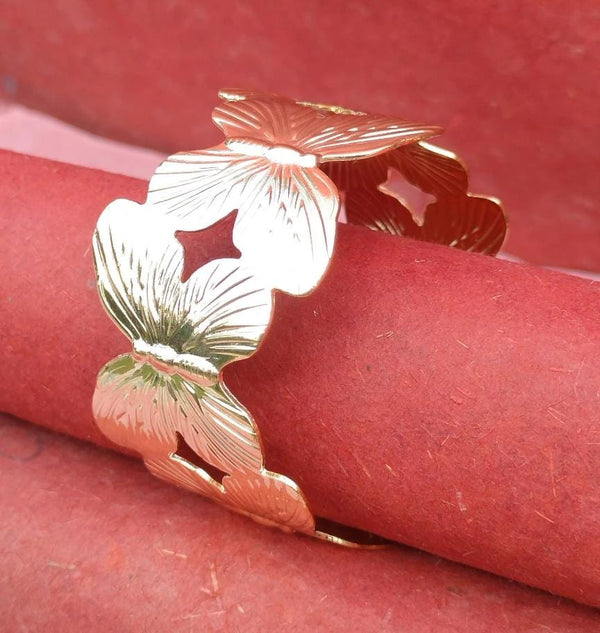 Golden Butterfly Cuff