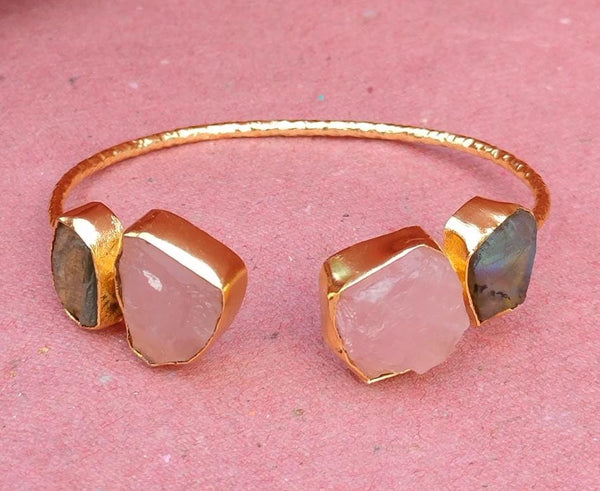 Rose Quartz Dawn Cuff