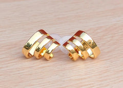 Modernist Gold Hoops