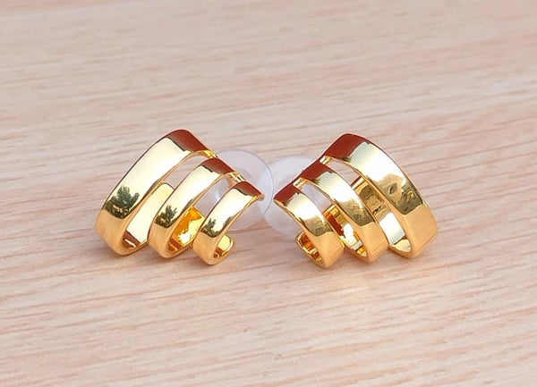 Modernist Gold Hoops