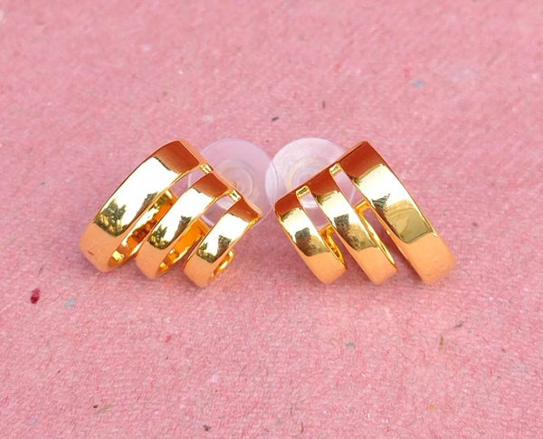 Modernist Gold Hoops