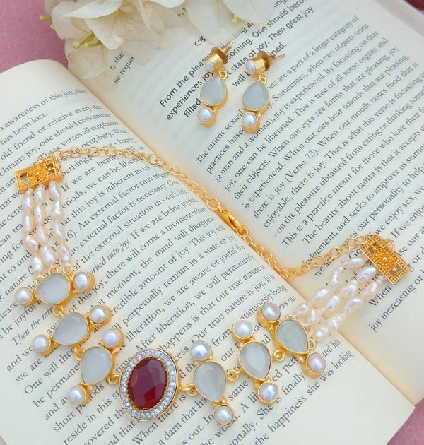 Ruby & Pearl Radiance Choker