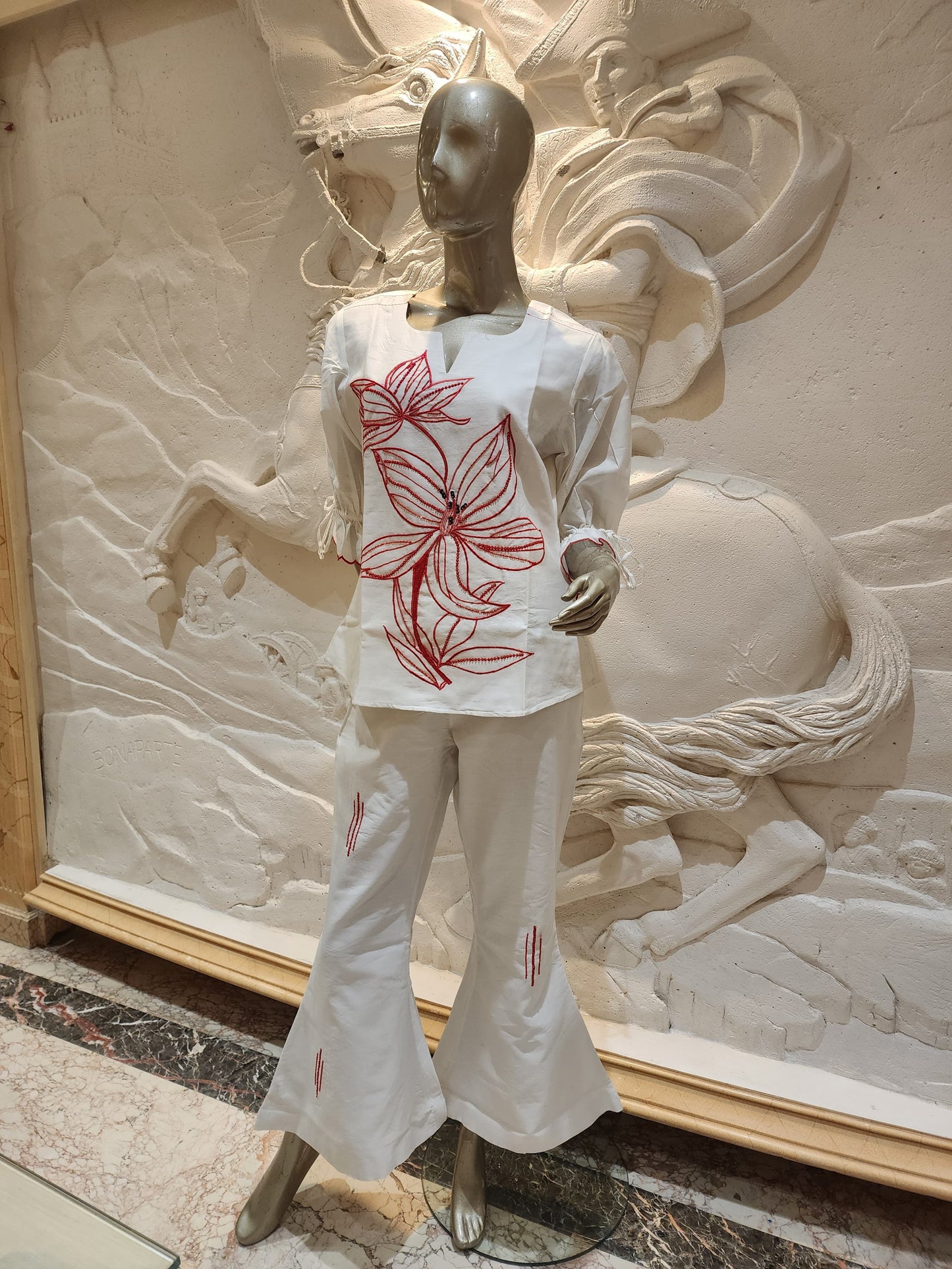 Crimson Bloom Co-ord Set
