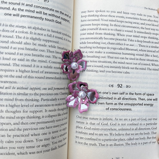 Pink Petal Pearl Studs