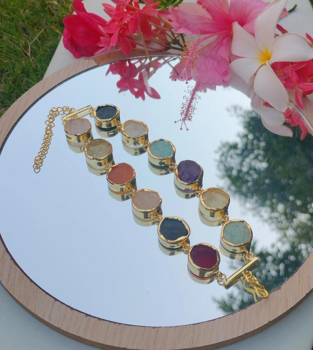 Gemstone Mosaic Bracelet