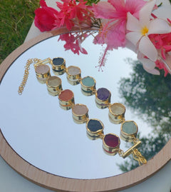 Gemstone Mosaic Bracelet