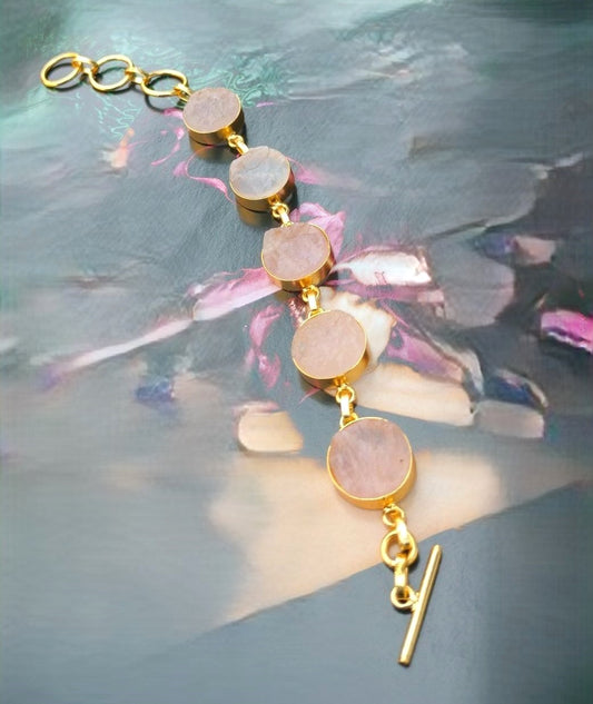 Muted Pink Stone Bracelet