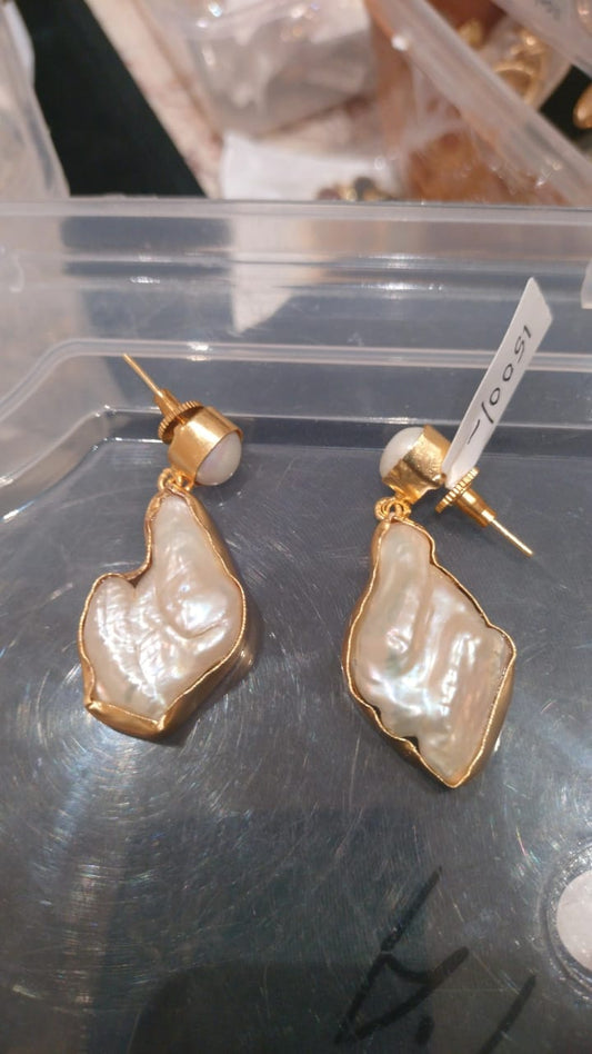 Iridescent Pearl Dangles