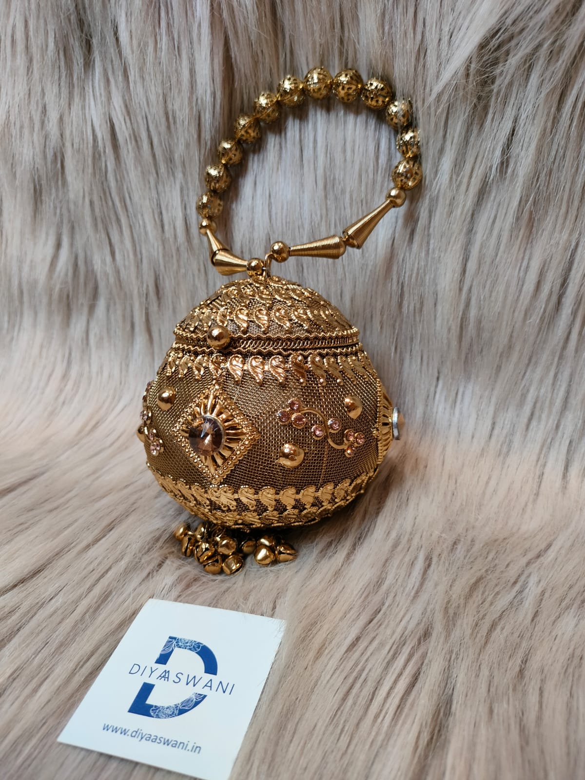 Rajsi Jewel Orb Clutch