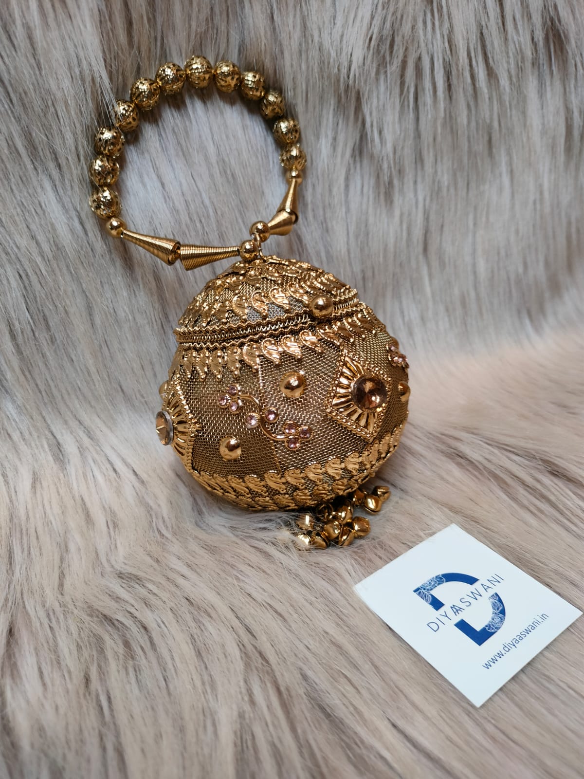 Rajsi Jewel Orb Clutch