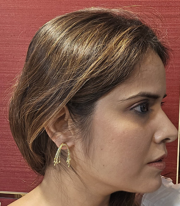 Golden Tassel Earrings