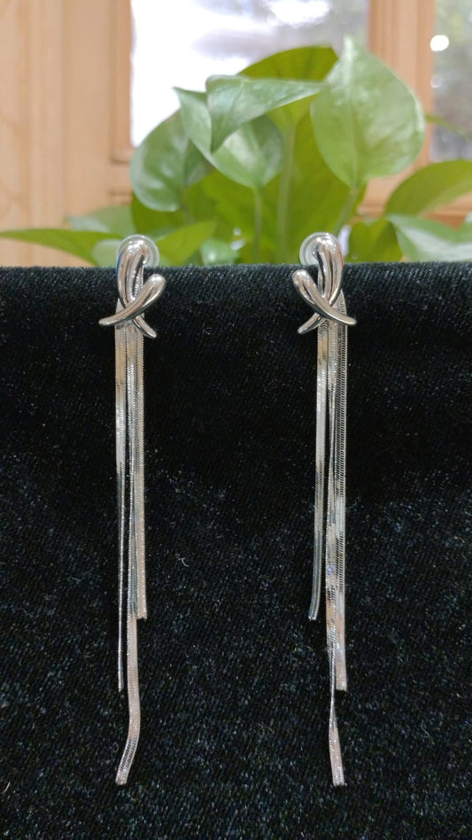 Knotted Tassel Earrings
