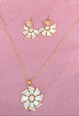 Geometric Grace Necklace Set