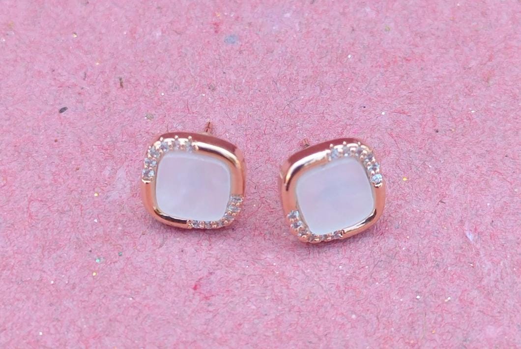 Sparkling Square Studs