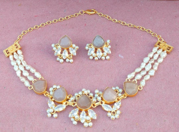 Pink Moonstone set