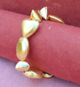 Textured Gold Nugget Bracelet