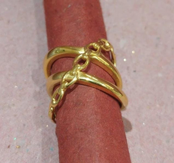 Gold Chain Link Ring