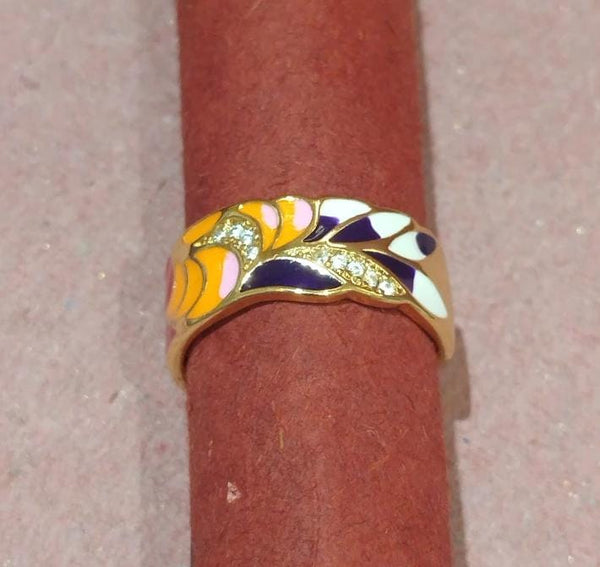 Enamel Statement Ring