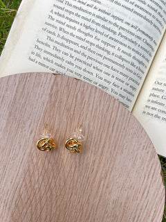 Knotted Gold Studs