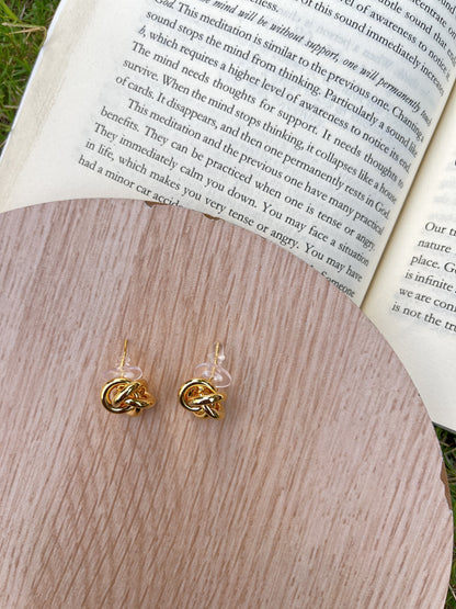 Knotted Gold Studs