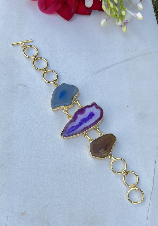 Geometric Stone Bracelet
