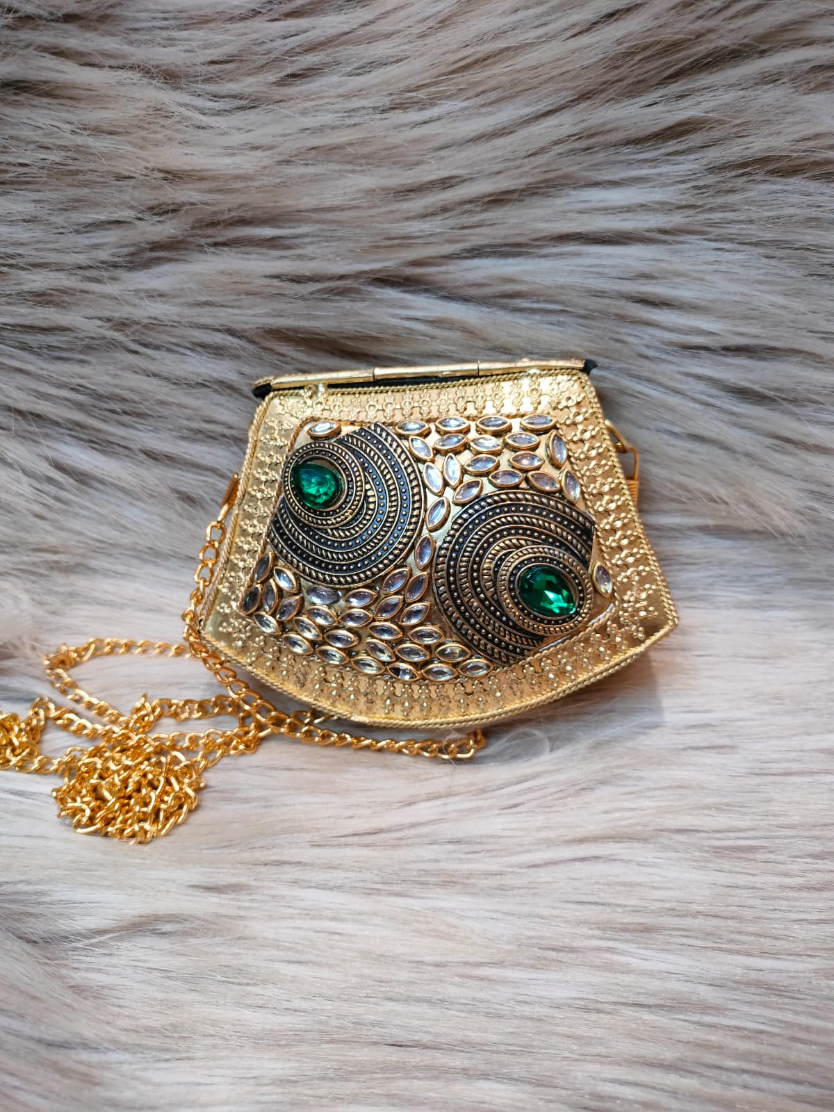 Aqua Heritage Clutch (Mini)