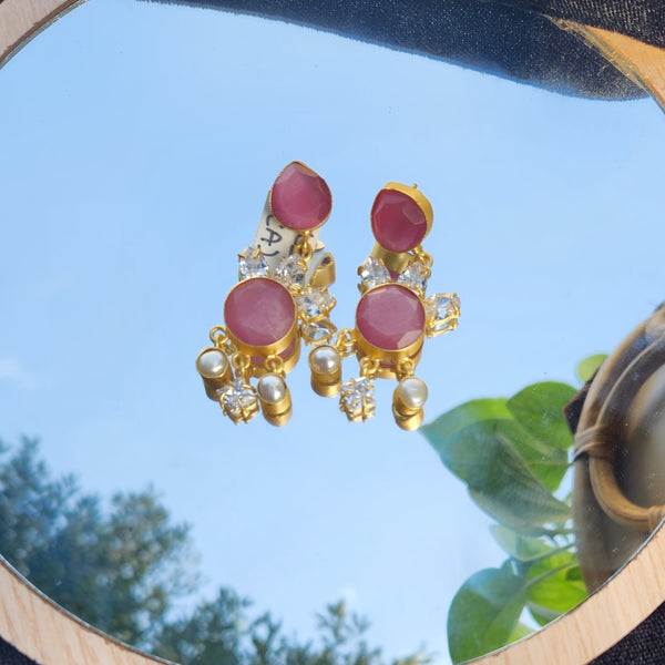 Pink Pearl Elegance Earring