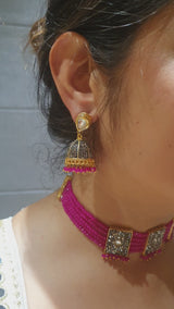 Choker Square Style Rani Pink